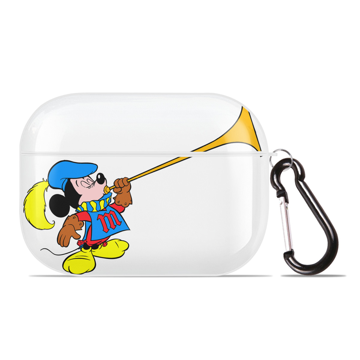 （画像用） ミッキーマウス Mickey Mouse 【AirPods Pro用】ハードシェル保護ケース 耐衝撃・防指紋・カラビナ付き商品仕様