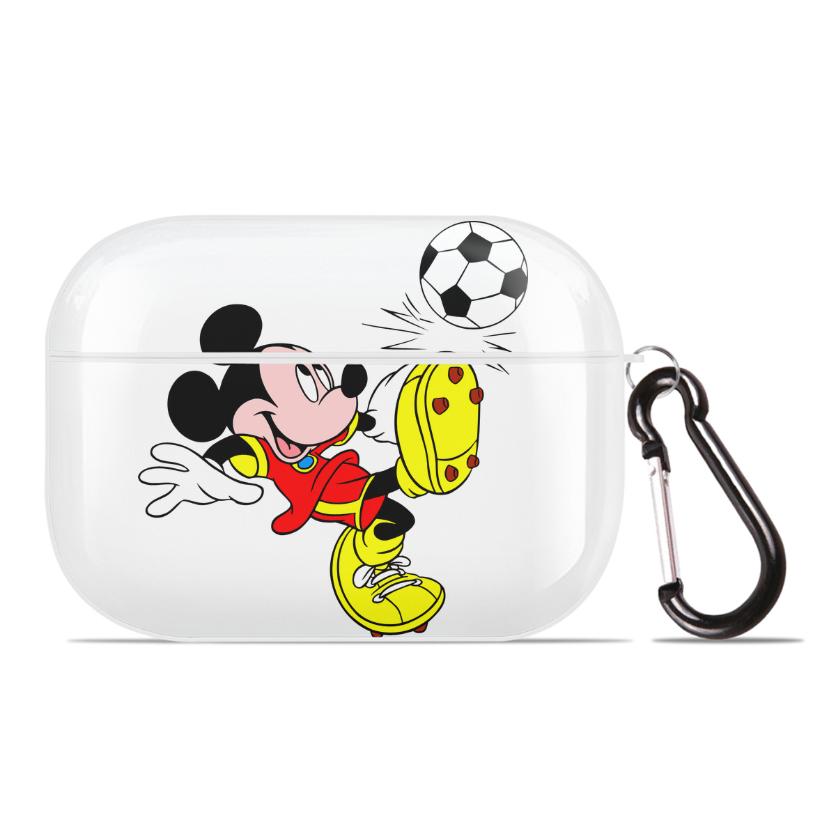 （画像用） ミッキーマウス Mickey Mouse 【AirPods Pro用】ハードシェル保護ケース 耐衝撃・防指紋・カラビナ付き商品仕様