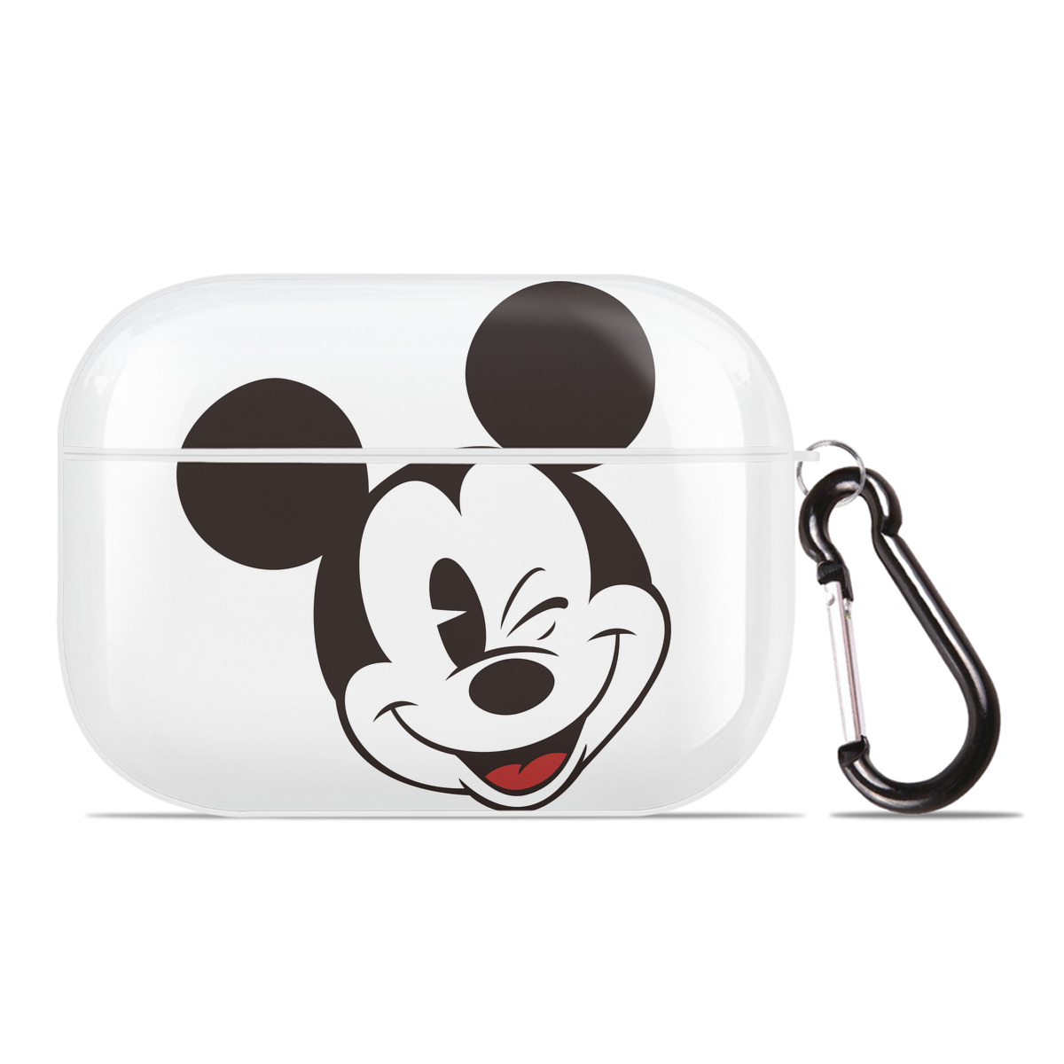 （画像用） ミッキーマウス Mickey Mouse 【AirPods Pro用】ハードシェル保護ケース 耐衝撃・防指紋・カラビナ付き商品仕様