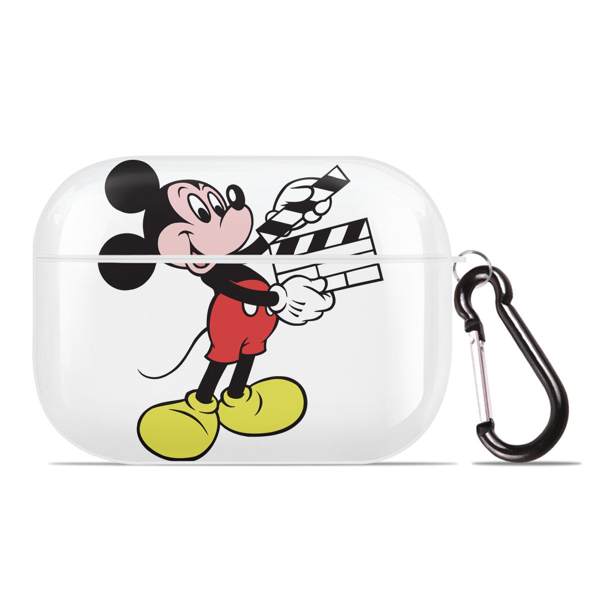 （画像用） ミッキーマウス Mickey Mouse 【AirPods Pro用】ハードシェル保護ケース 耐衝撃・防指紋・カラビナ付き商品仕様