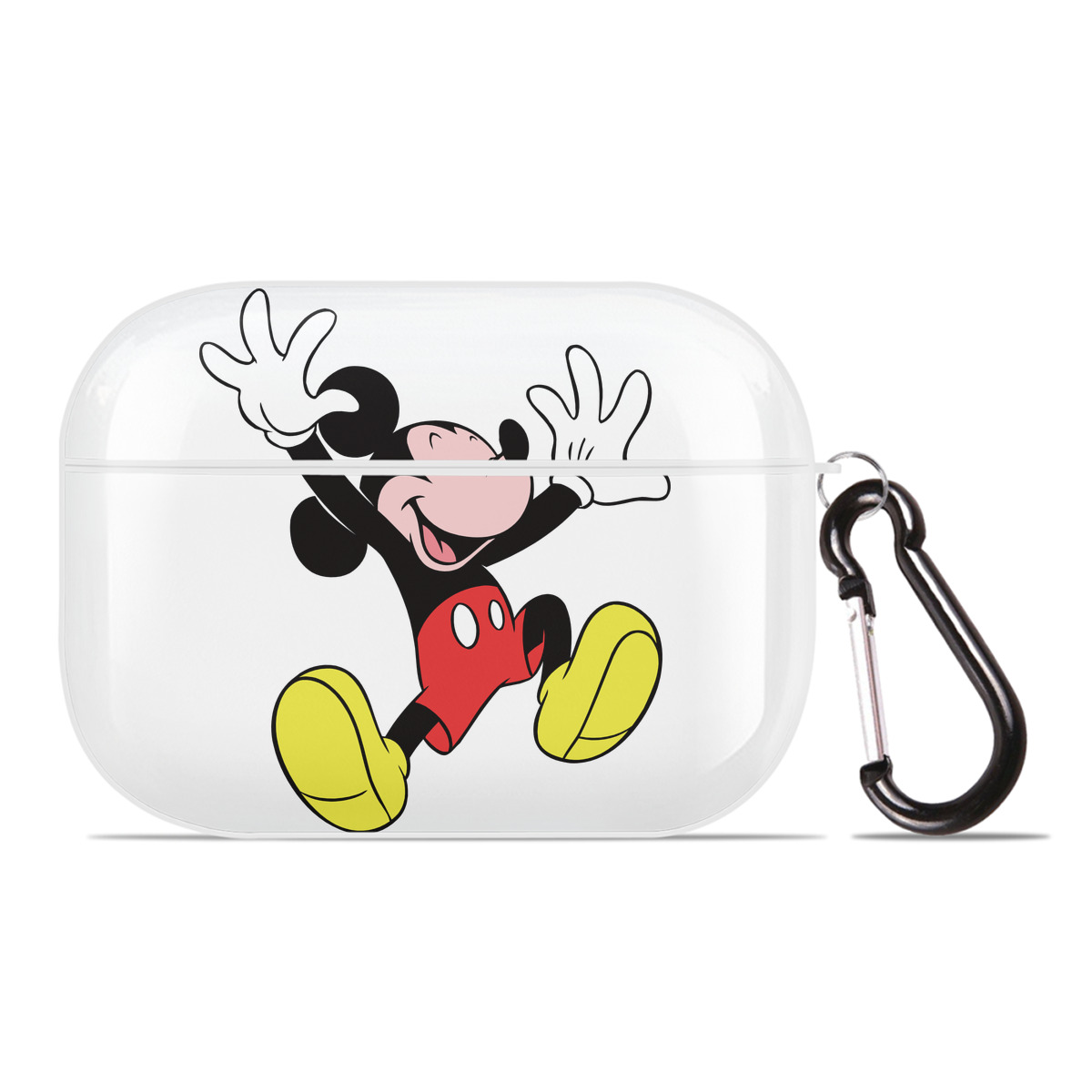 （画像用） ミッキーマウス Mickey Mouse 【AirPods Pro用】ハードシェル保護ケース 耐衝撃・防指紋・カラビナ付き商品仕様