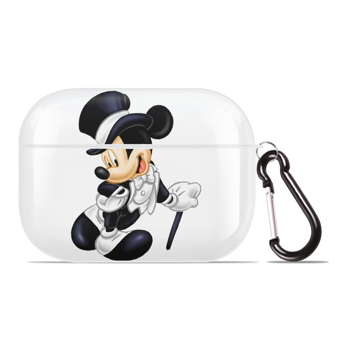 （画像用） ミッキーマウス Mickey Mouse 【AirPods Pro用】ハードシェル保護ケース 耐衝撃・防指紋・カラビナ付き商品仕様