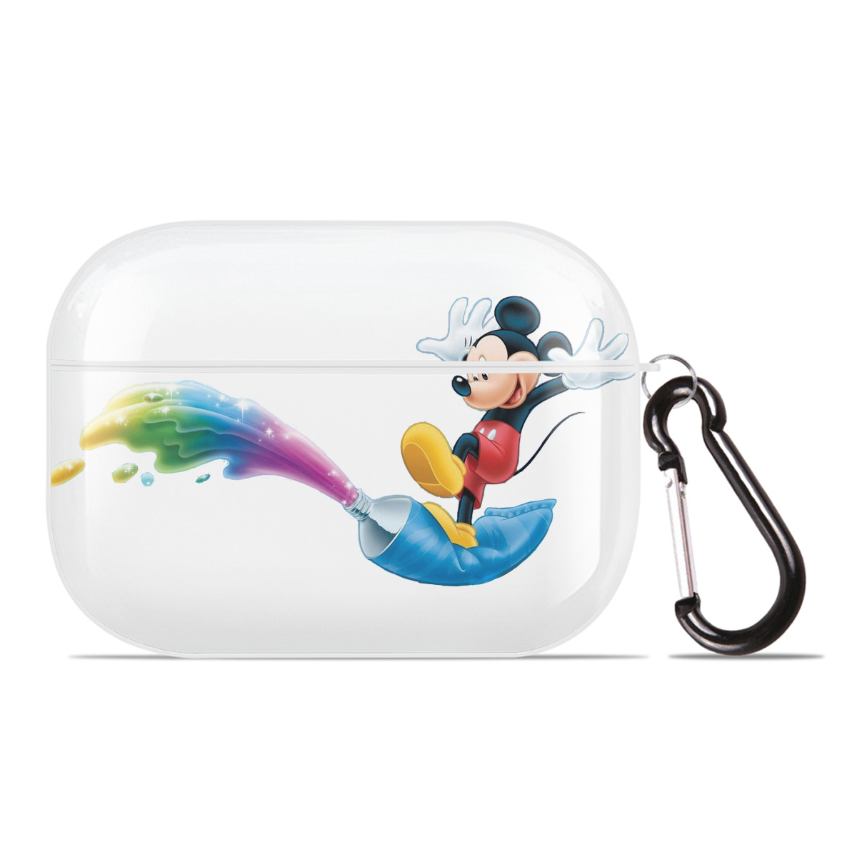 （画像用） ミッキーマウス Mickey Mouse 【AirPods Pro用】ハードシェル保護ケース 耐衝撃・防指紋・カラビナ付き商品仕様