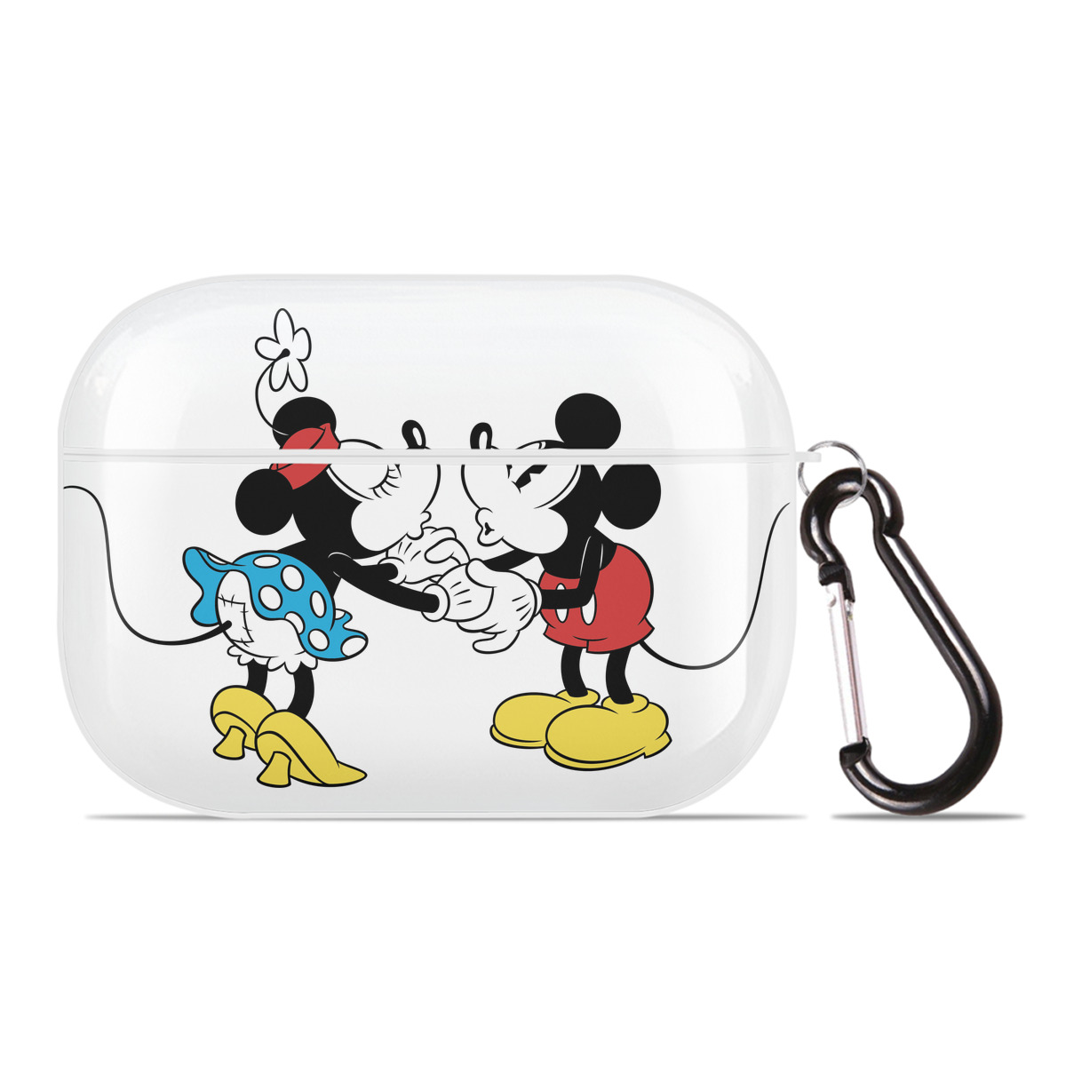 （画像用） ミッキーマウス Mickey Mouse 【AirPods Pro用】ハードシェル保護ケース 耐衝撃・防指紋・カラビナ付き商品仕様