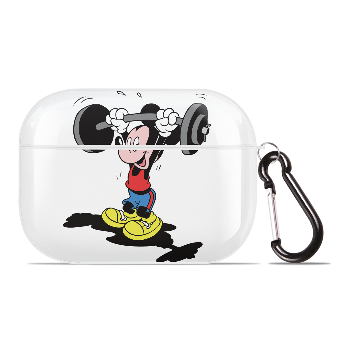 （画像用） ミッキーマウス Mickey Mouse 【AirPods Pro用】ハードシェル保護ケース 耐衝撃・防指紋・カラビナ付き商品仕様