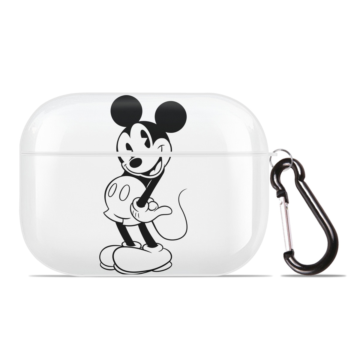 （画像用） ミッキーマウス Mickey Mouse 【AirPods Pro用】ハードシェル保護ケース 耐衝撃・防指紋・カラビナ付き商品仕様