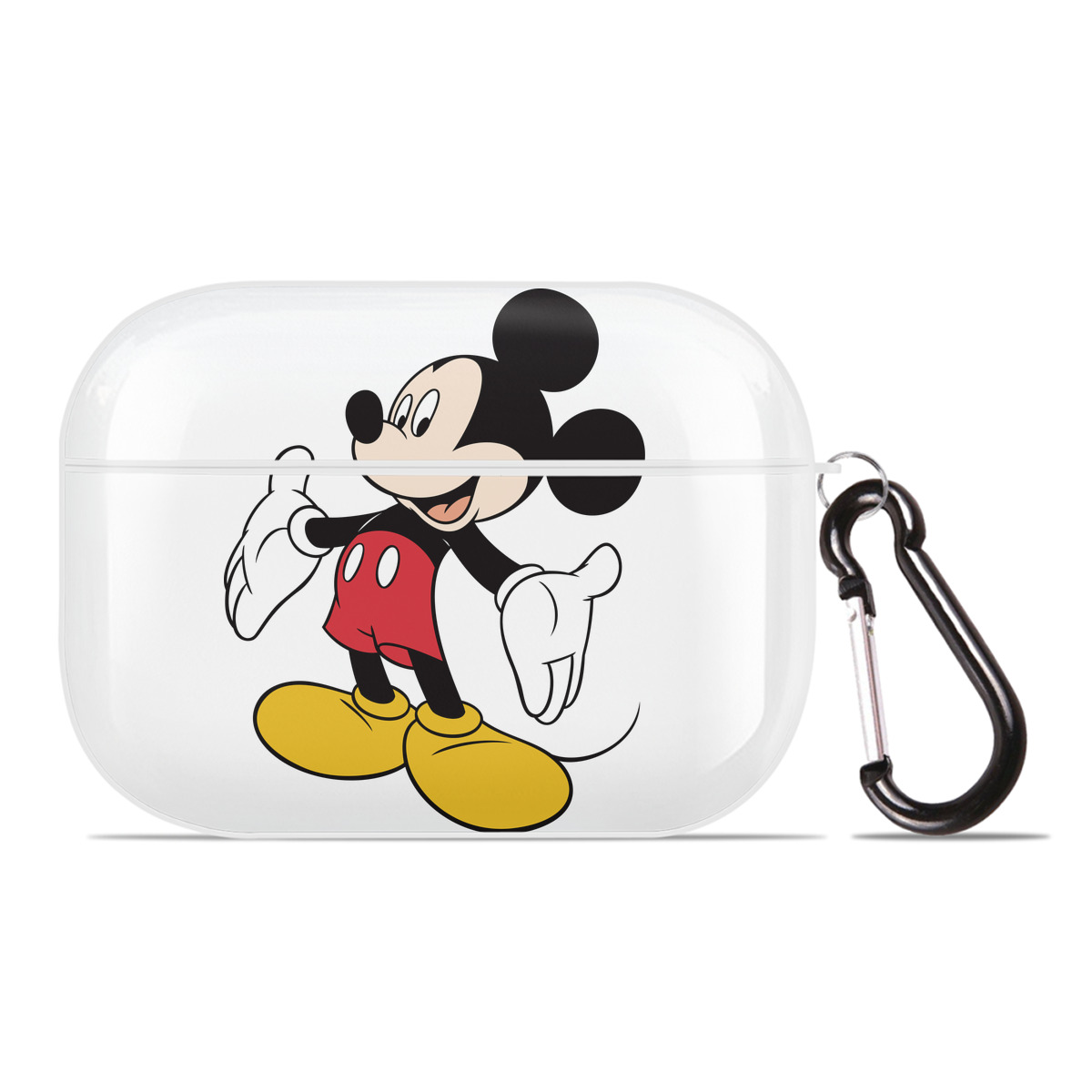 （画像用） ミッキーマウス Mickey Mouse 【AirPods Pro用】ハードシェル保護ケース 耐衝撃・防指紋・カラビナ付き商品仕様