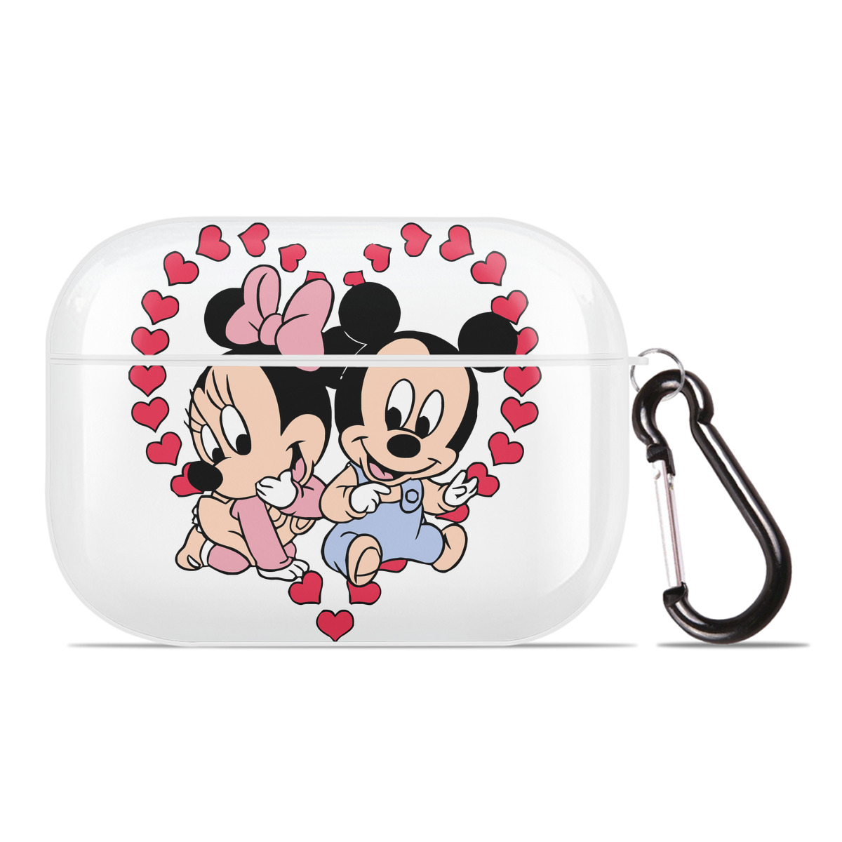 （画像用） ミッキーマウス Mickey Mouse 【AirPods Pro用】ハードシェル保護ケース 耐衝撃・防指紋・カラビナ付き商品仕様