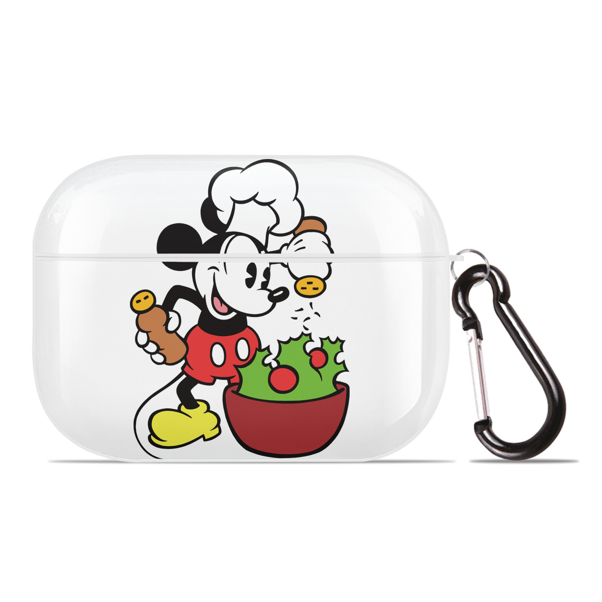 （画像用） ミッキーマウス Mickey Mouse 【AirPods Pro用】ハードシェル保護ケース 耐衝撃・防指紋・カラビナ付き商品仕様