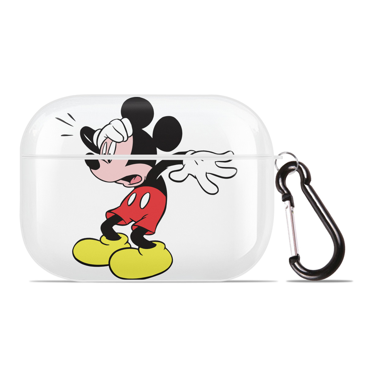 （画像用） ミッキーマウス Mickey Mouse 【AirPods Pro用】ハードシェル保護ケース 耐衝撃・防指紋・カラビナ付き商品仕様
