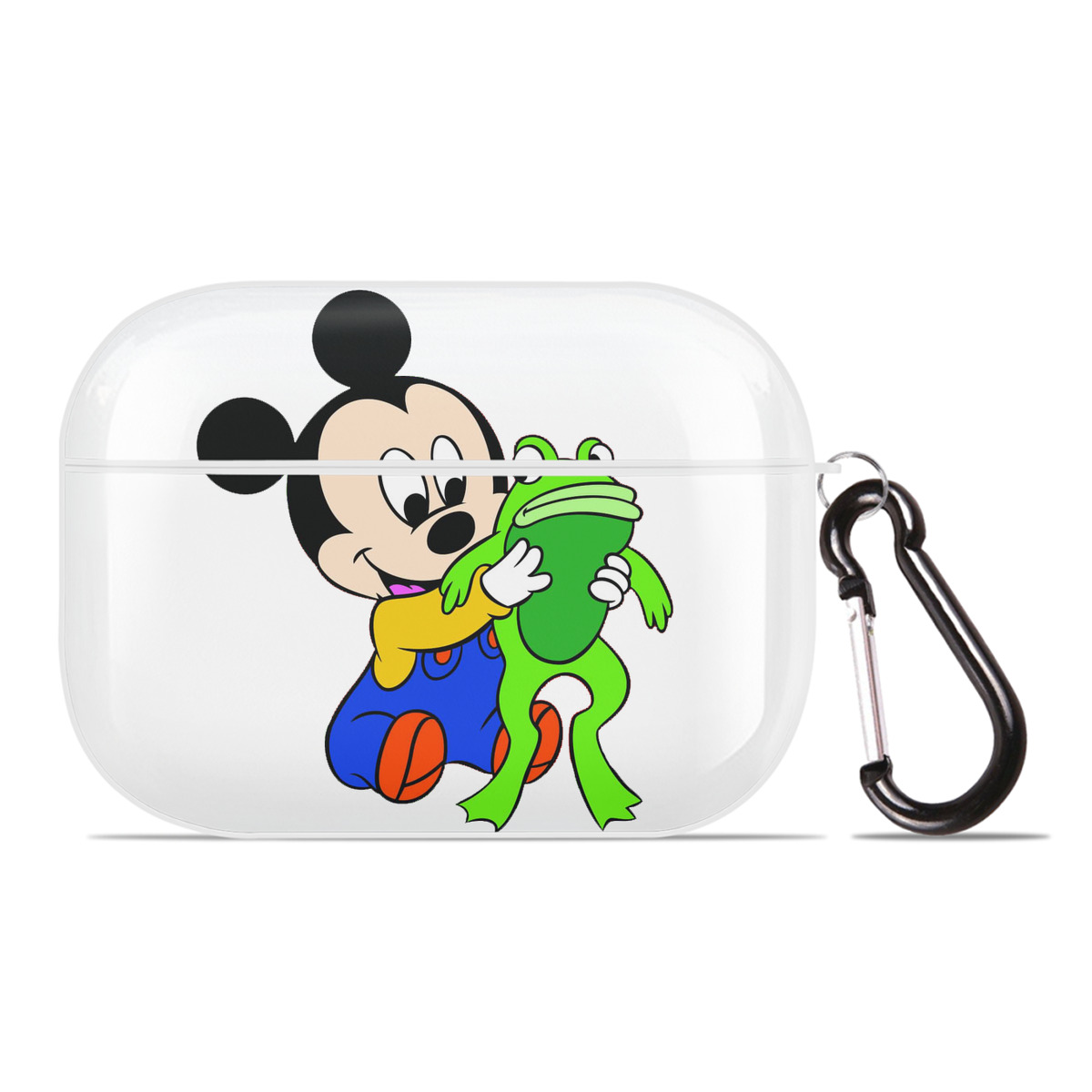 （画像用） ミッキーマウス Mickey Mouse 【AirPods Pro用】ハードシェル保護ケース 耐衝撃・防指紋・カラビナ付き商品仕様