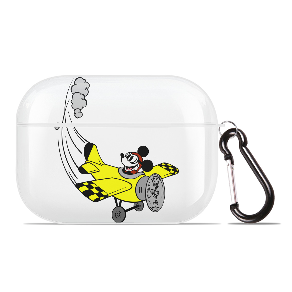 （画像用） ミッキーマウス Mickey Mouse 【AirPods Pro用】ハードシェル保護ケース 耐衝撃・防指紋・カラビナ付き商品仕様