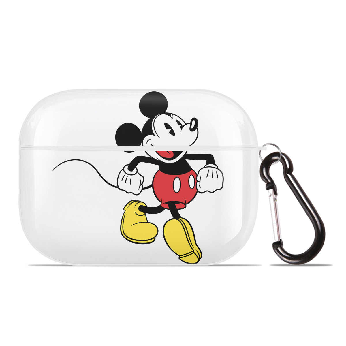 （画像用） ミッキーマウス Mickey Mouse 【AirPods Pro用】ハードシェル保護ケース 耐衝撃・防指紋・カラビナ付き商品仕様