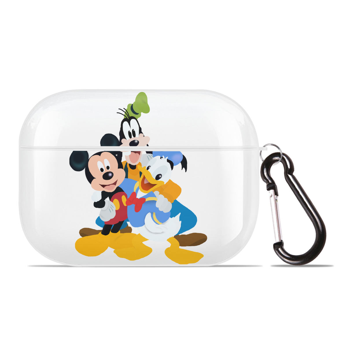 （画像用） ミッキーマウス Mickey Mouse 【AirPods Pro用】ハードシェル保護ケース 耐衝撃・防指紋・カラビナ付き商品仕様