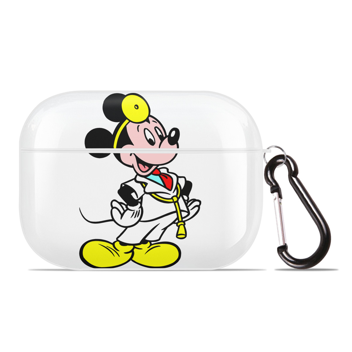 （画像用） ミッキーマウス Mickey Mouse 【AirPods Pro用】ハードシェル保護ケース 耐衝撃・防指紋・カラビナ付き商品仕様
