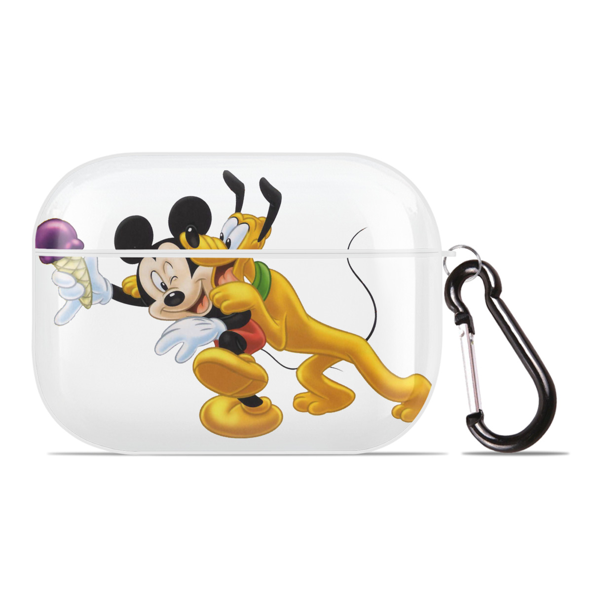 （画像用） ミッキーマウス Mickey Mouse 【AirPods Pro用】ハードシェル保護ケース 耐衝撃・防指紋・カラビナ付き商品仕様