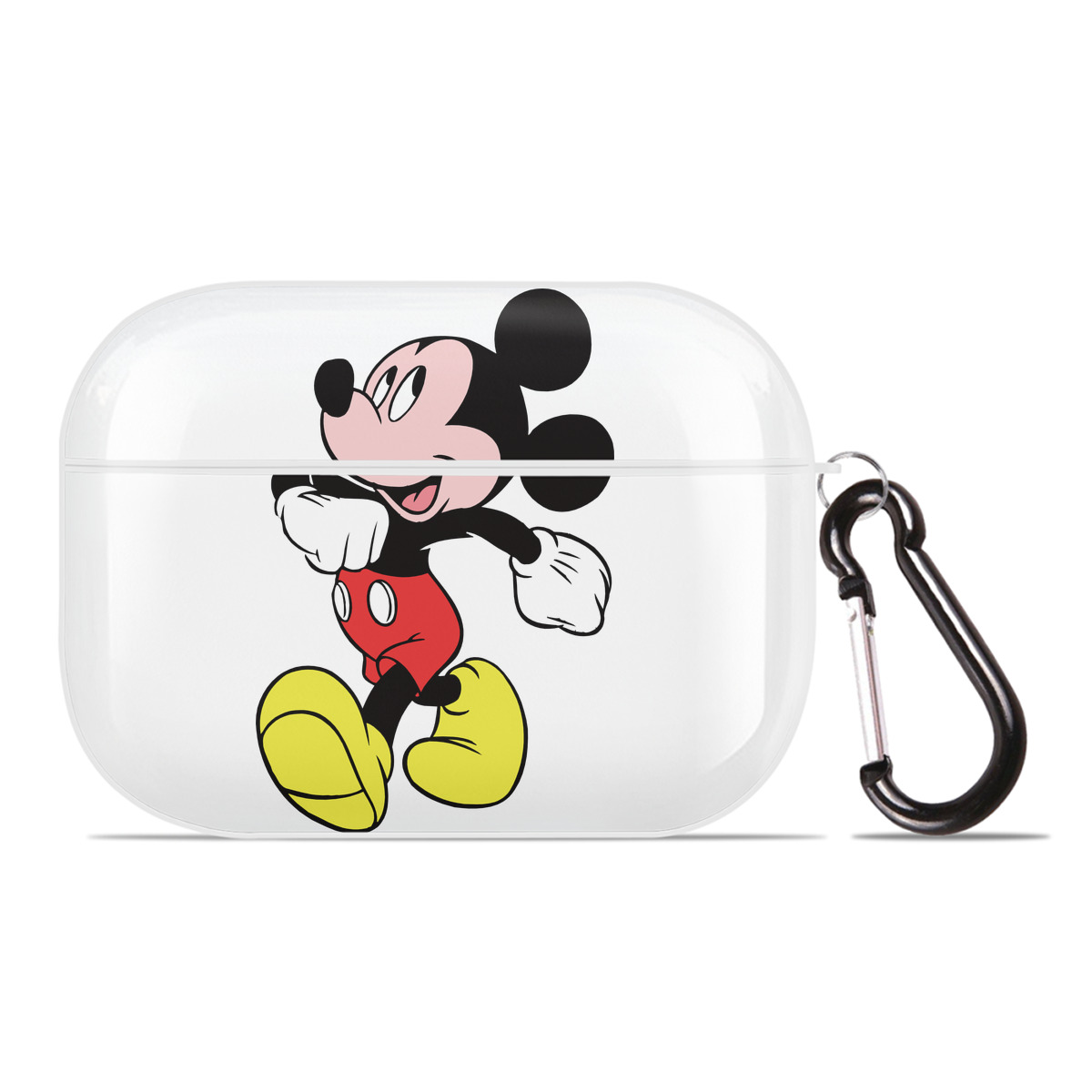 （画像用） ミッキーマウス Mickey Mouse 【AirPods Pro用】ハードシェル保護ケース 耐衝撃・防指紋・カラビナ付き商品仕様