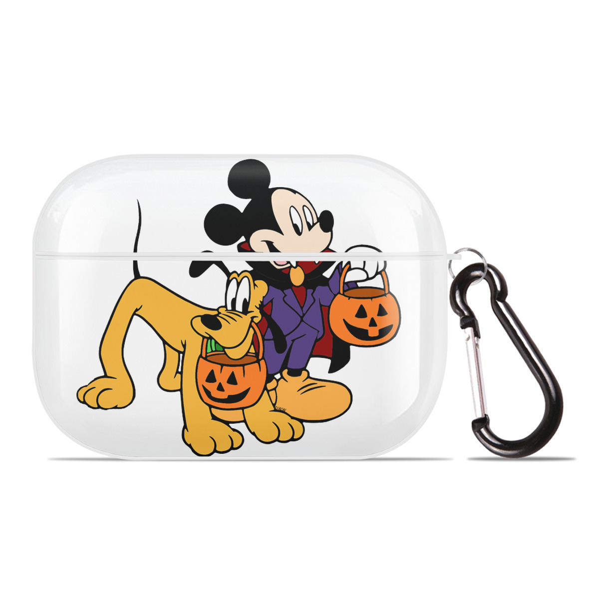 （画像用） ミッキーマウス Mickey Mouse 【AirPods Pro用】ハードシェル保護ケース 耐衝撃・防指紋・カラビナ付き商品仕様