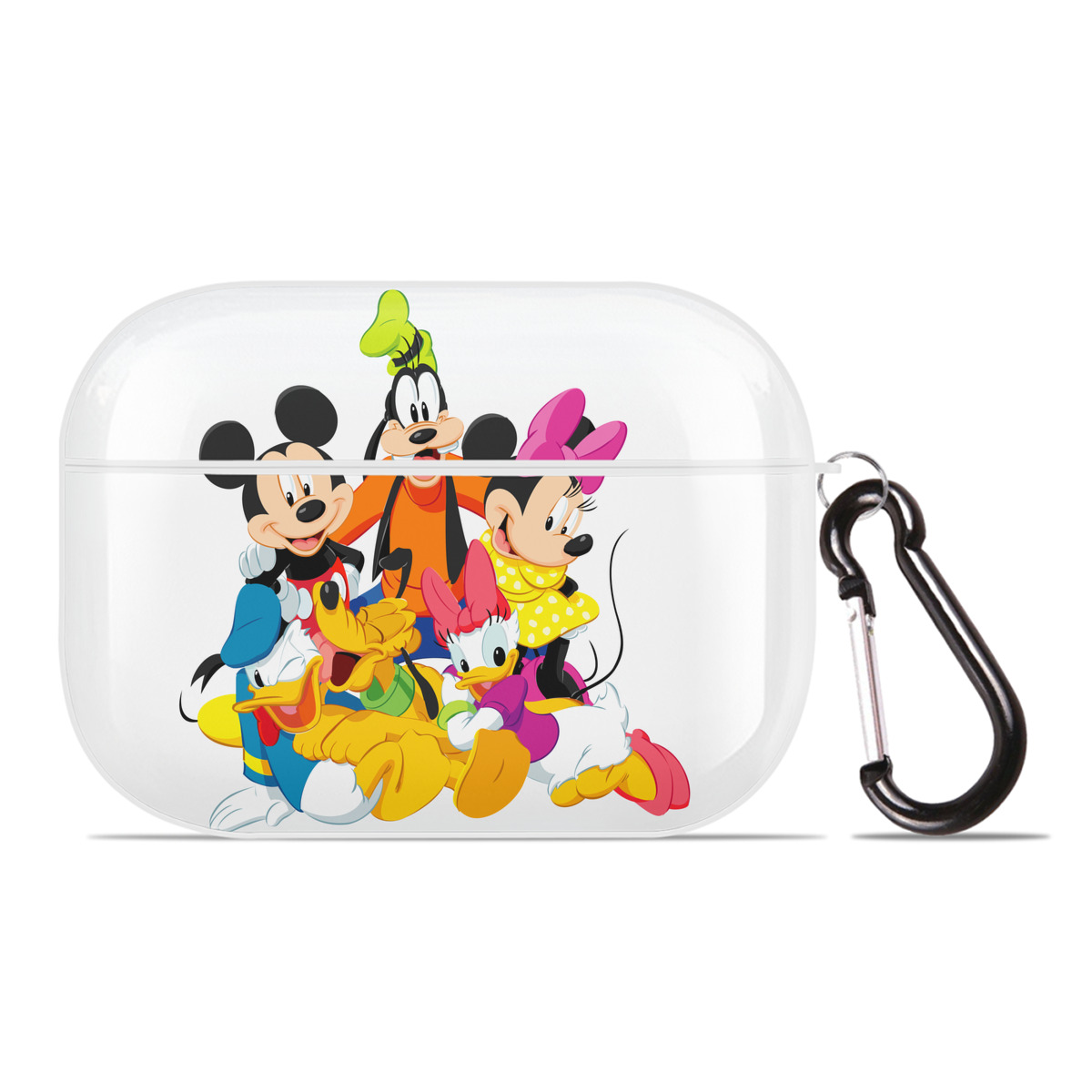 （画像用） ミッキーマウス Mickey Mouse 【AirPods Pro用】ハードシェル保護ケース 耐衝撃・防指紋・カラビナ付き商品仕様