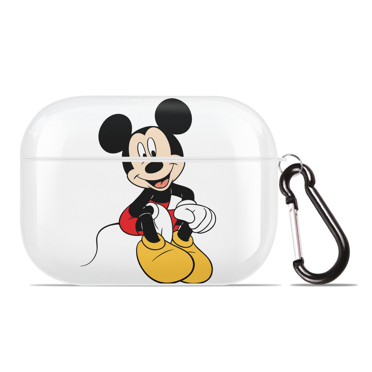 （画像用） ミッキーマウス Mickey Mouse 【AirPods Pro用】ハードシェル保護ケース 耐衝撃・防指紋・カラビナ付き商品仕様