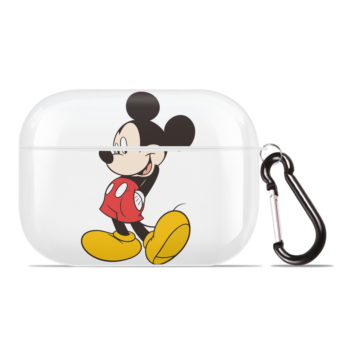 （画像用） ミッキーマウス Mickey Mouse 【AirPods Pro用】ハードシェル保護ケース 耐衝撃・防指紋・カラビナ付き商品仕様