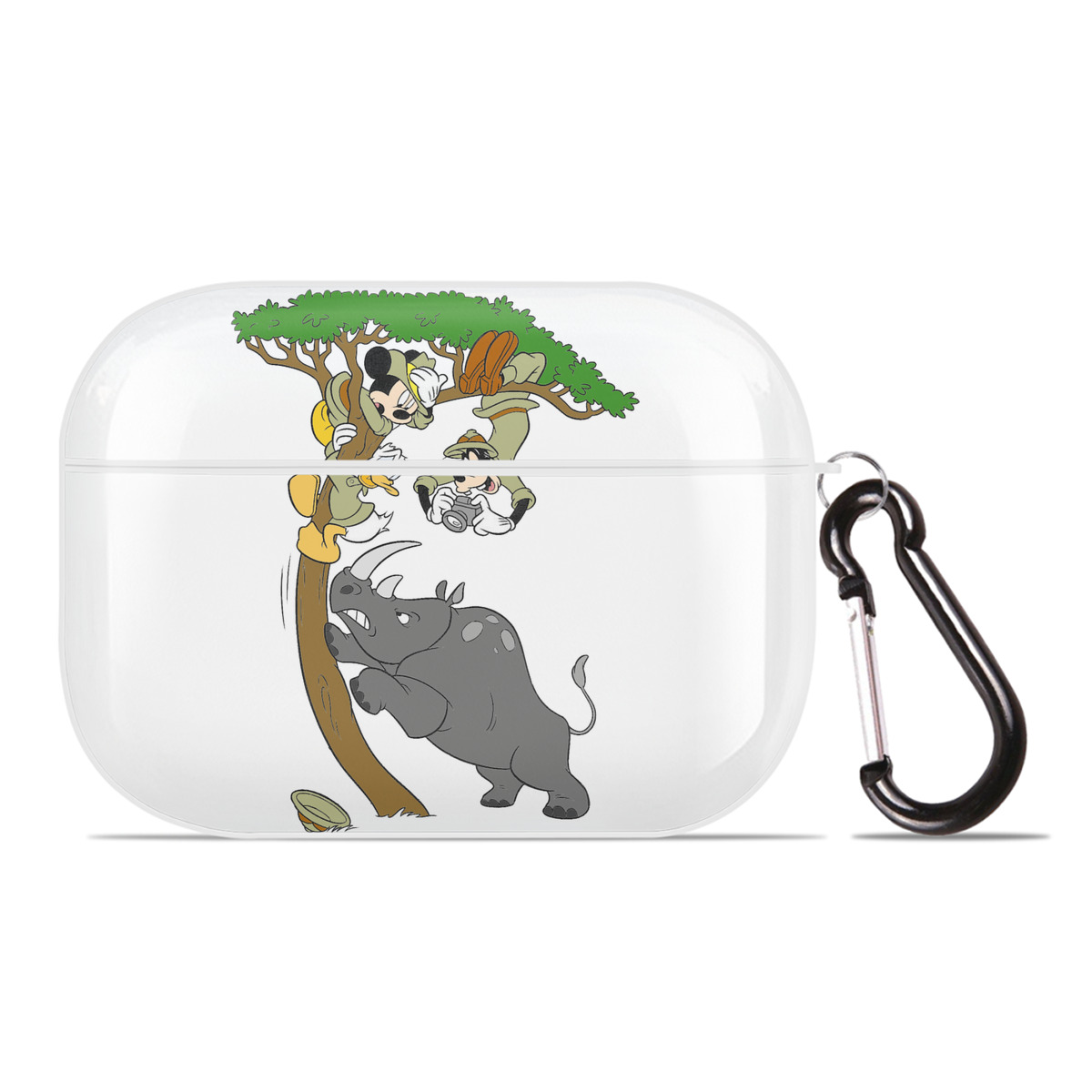 （画像用） ミッキーマウス Mickey Mouse 【AirPods Pro用】ハードシェル保護ケース 耐衝撃・防指紋・カラビナ付き商品仕様