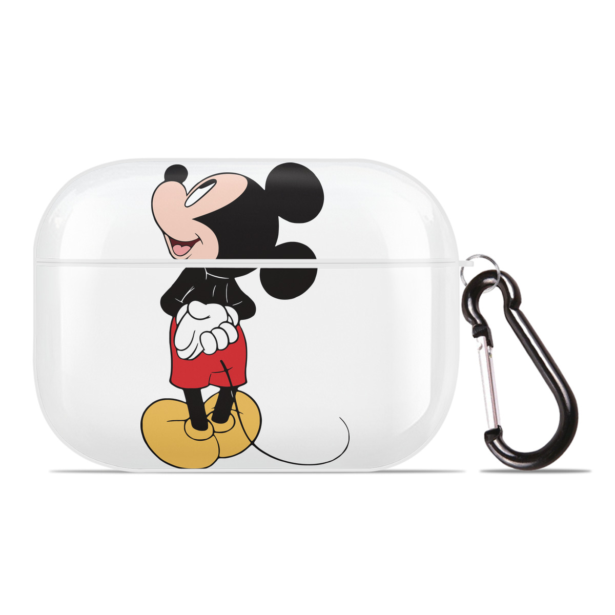 （画像用） ミッキーマウス Mickey Mouse 【AirPods Pro用】ハードシェル保護ケース 耐衝撃・防指紋・カラビナ付き商品仕様