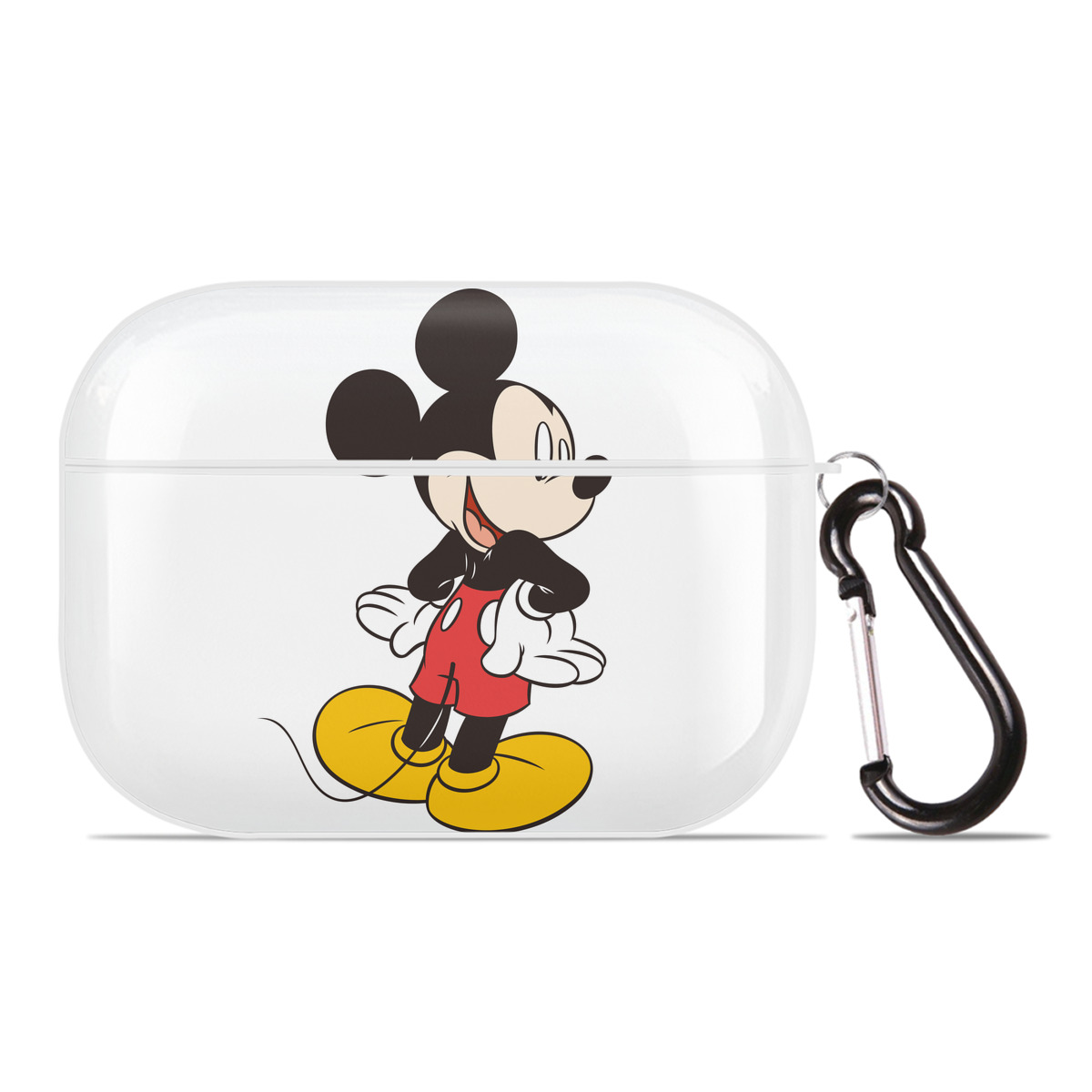 （画像用） ミッキーマウス Mickey Mouse 【AirPods Pro用】ハードシェル保護ケース 耐衝撃・防指紋・カラビナ付き商品仕様