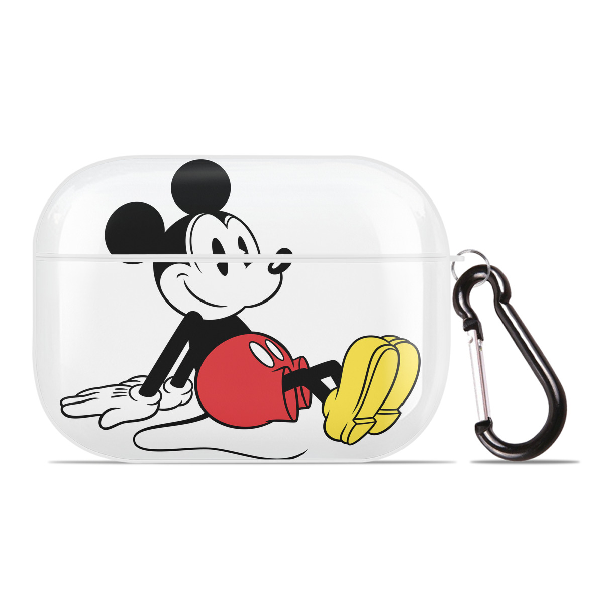 （画像用） ミッキーマウス Mickey Mouse 【AirPods Pro用】ハードシェル保護ケース 耐衝撃・防指紋・カラビナ付き商品仕様