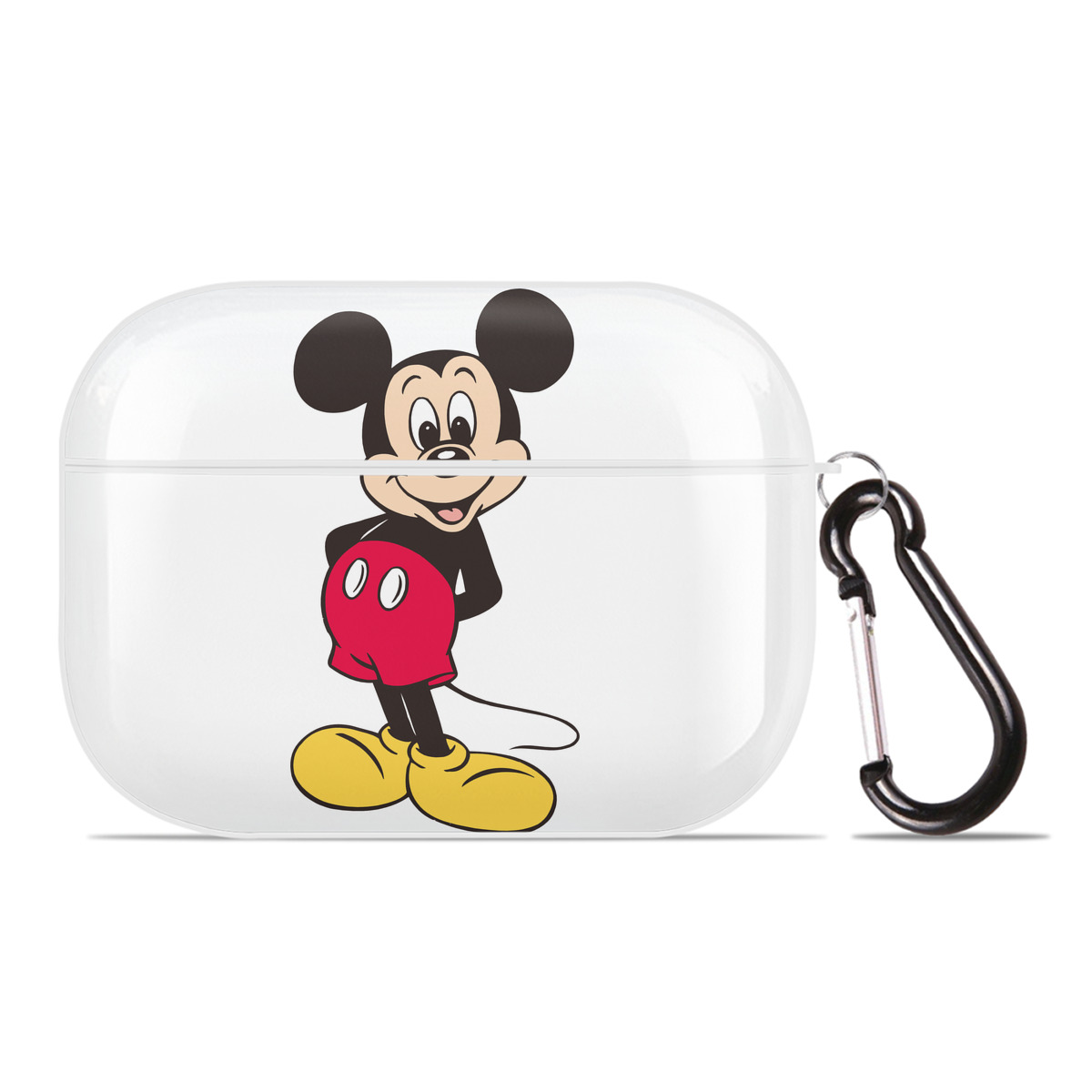 （画像用） ミッキーマウス Mickey Mouse 【AirPods Pro用】ハードシェル保護ケース 耐衝撃・防指紋・カラビナ付き商品仕様