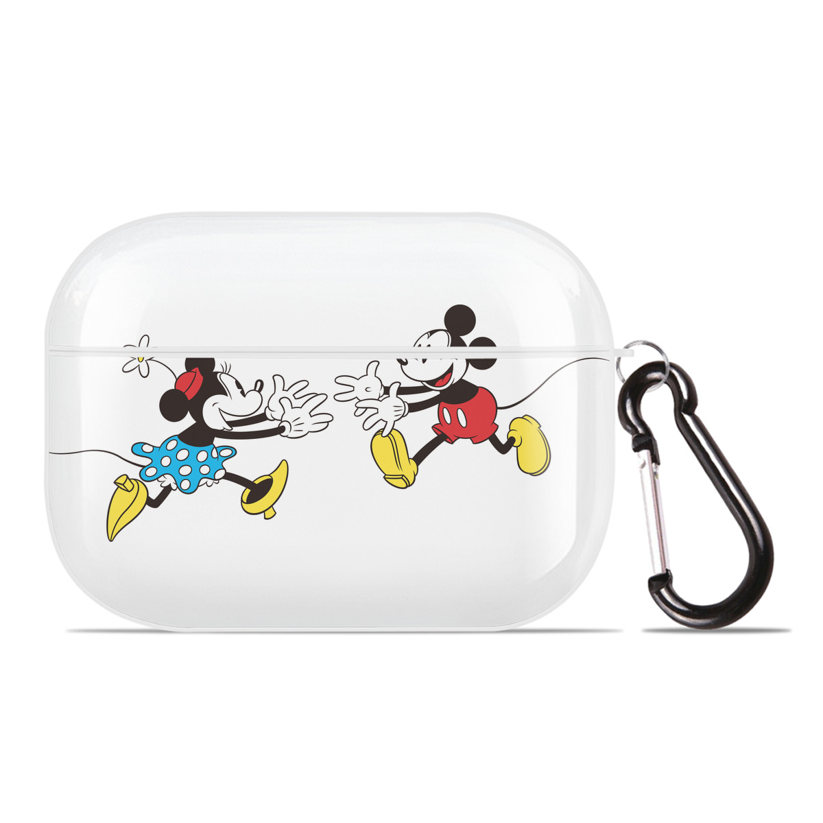 （画像用） ミッキーマウス Mickey Mouse 【AirPods Pro用】ハードシェル保護ケース 耐衝撃・防指紋・カラビナ付き商品仕様