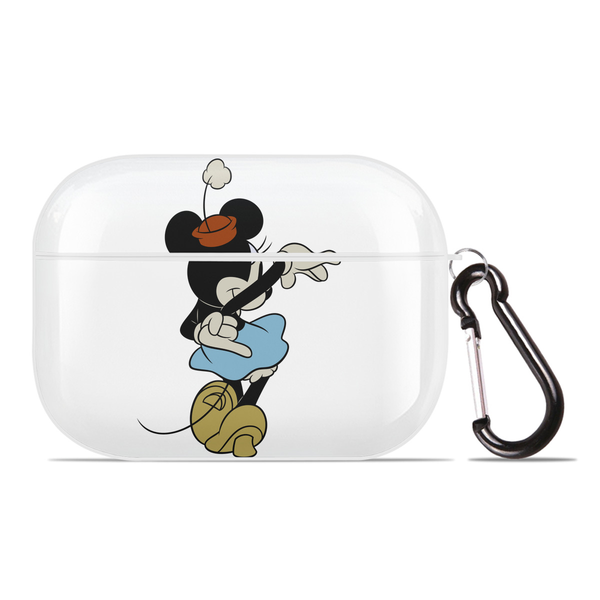（画像用） ミッキーマウス Mickey Mouse 【AirPods Pro用】ハードシェル保護ケース 耐衝撃・防指紋・カラビナ付き商品仕様