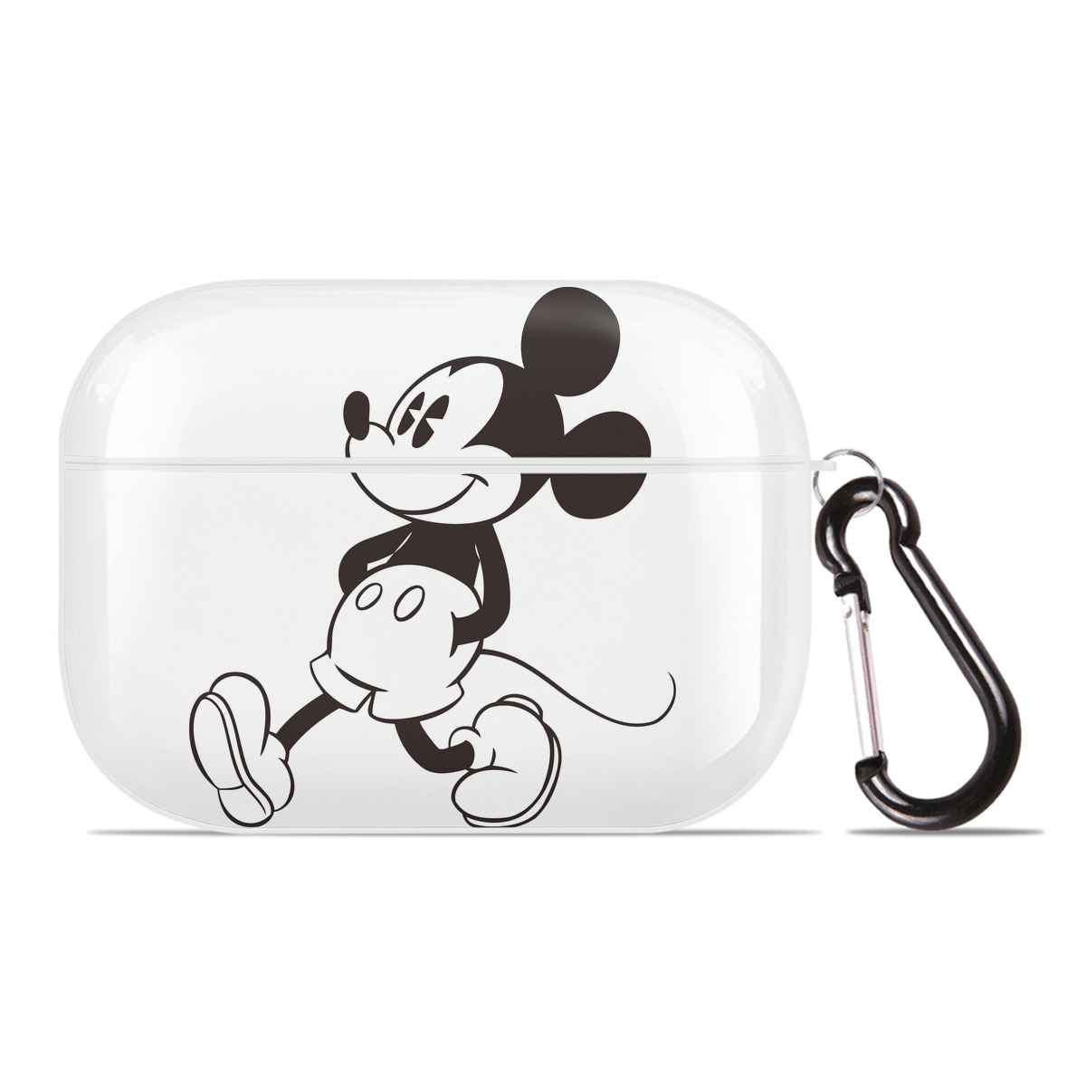 （画像用） ミッキーマウス Mickey Mouse 【AirPods Pro用】ハードシェル保護ケース 耐衝撃・防指紋・カラビナ付き商品仕様