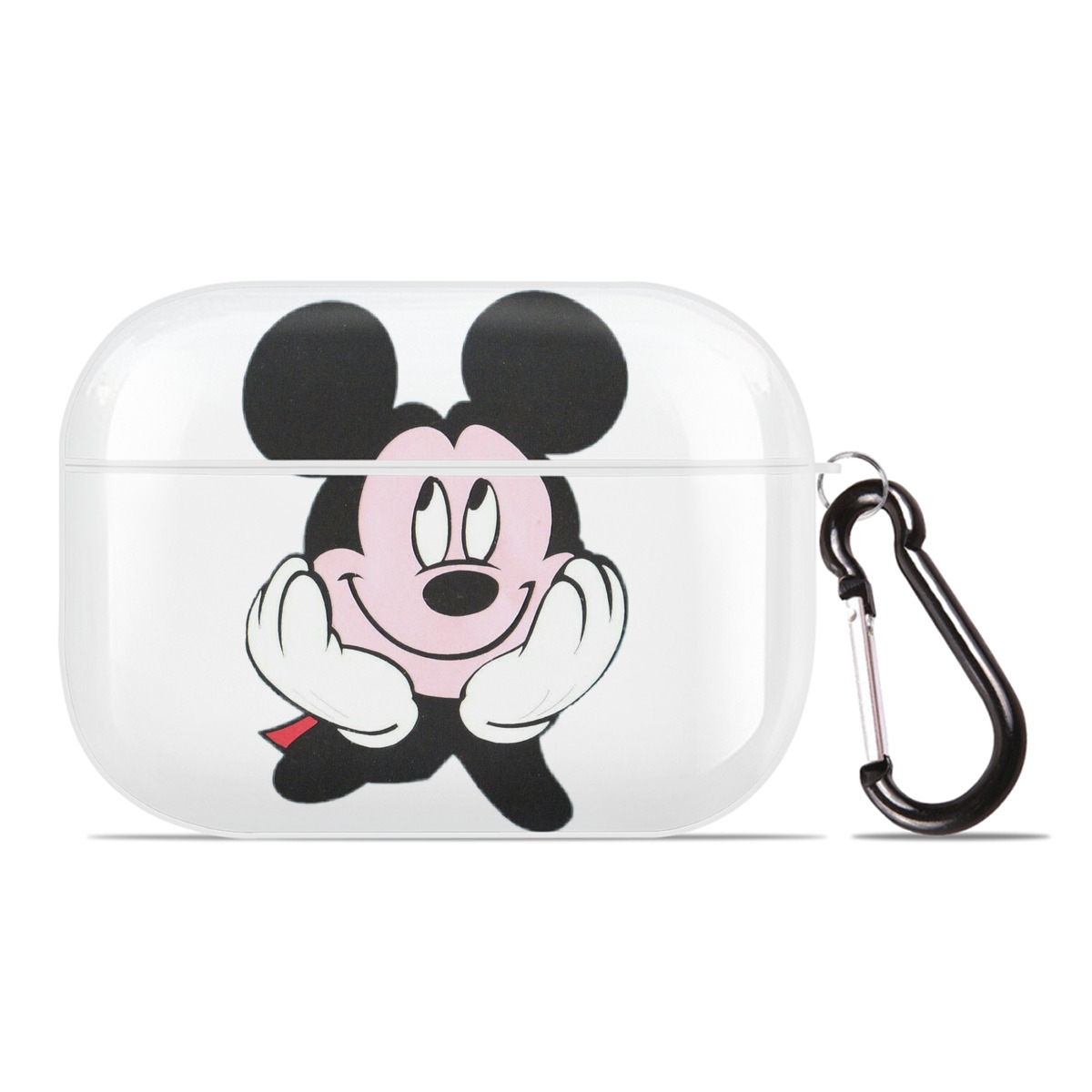 （画像用） ミッキーマウス Mickey Mouse 【AirPods Pro用】ハードシェル保護ケース 耐衝撃・防指紋・カラビナ付き商品仕様