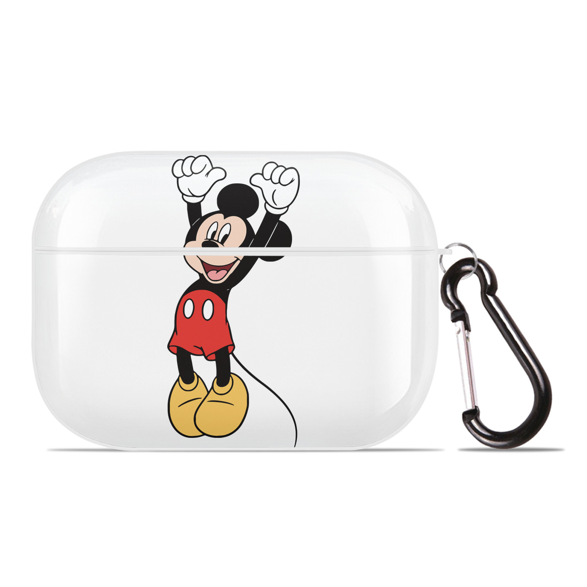 （画像用） ミッキーマウス Mickey Mouse 【AirPods Pro用】ハードシェル保護ケース 耐衝撃・防指紋・カラビナ付き商品仕様