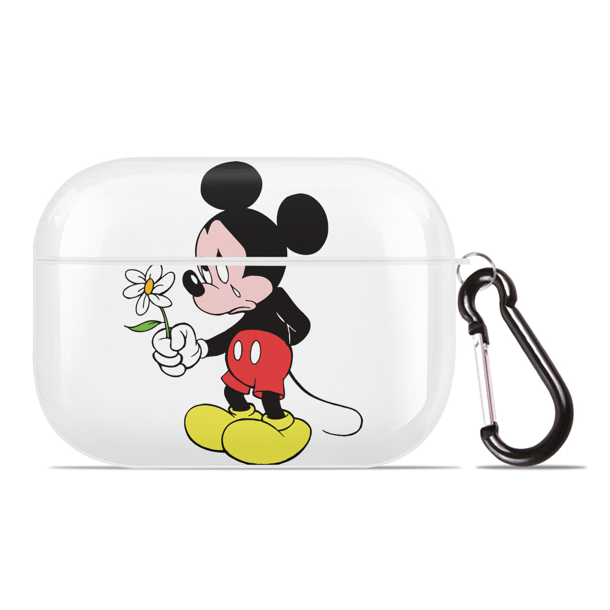 （画像用） ミッキーマウス Mickey Mouse 【AirPods Pro用】ハードシェル保護ケース 耐衝撃・防指紋・カラビナ付き商品仕様