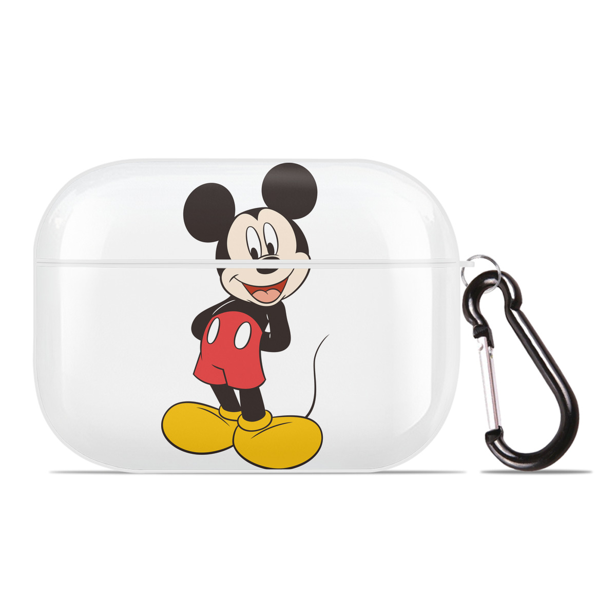 （画像用） ミッキーマウス Mickey Mouse 【AirPods Pro用】ハードシェル保護ケース 耐衝撃・防指紋・カラビナ付き商品仕様