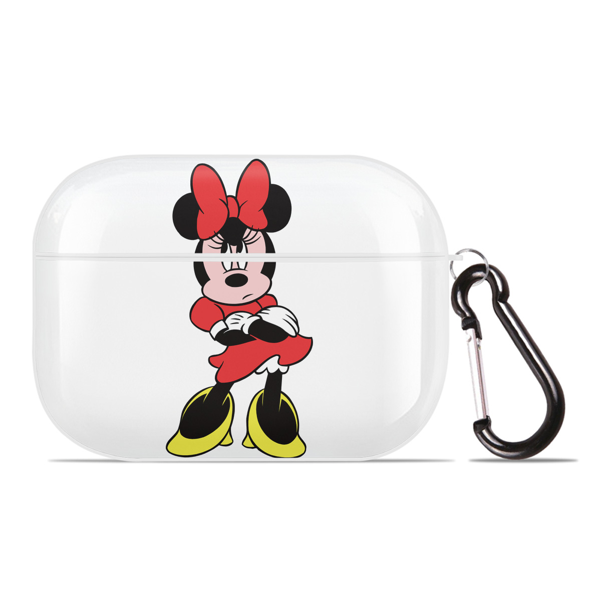 （画像用） ミッキーマウス Mickey Mouse 【AirPods Pro用】ハードシェル保護ケース 耐衝撃・防指紋・カラビナ付き商品仕様
