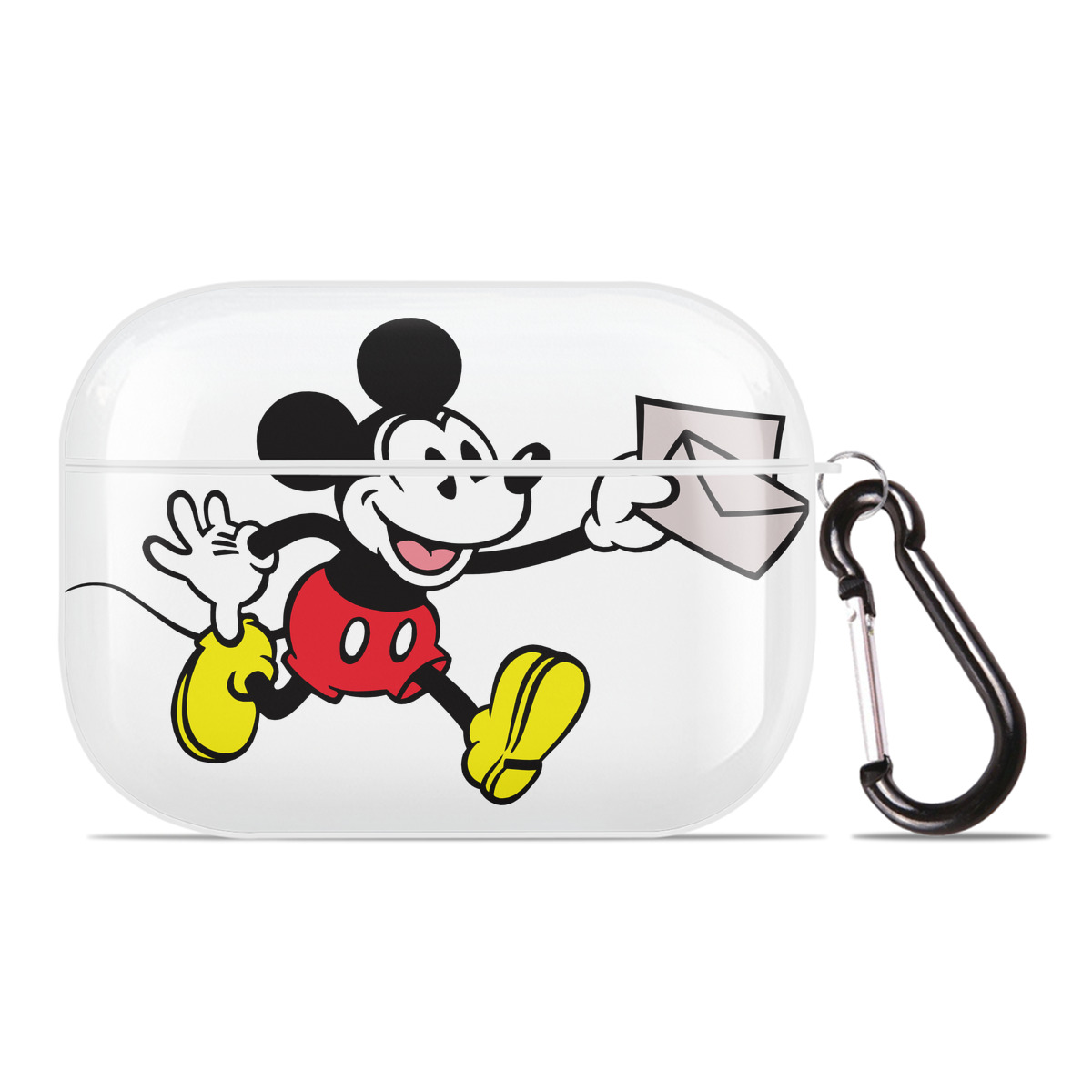 （画像用） ミッキーマウス Mickey Mouse 【AirPods Pro用】ハードシェル保護ケース 耐衝撃・防指紋・カラビナ付き商品仕様