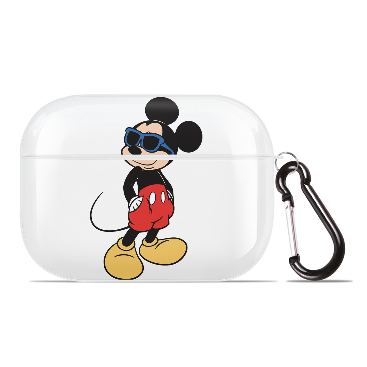 （画像用） ミッキーマウス Mickey Mouse 【AirPods Pro用】ハードシェル保護ケース 耐衝撃・防指紋・カラビナ付き商品仕様