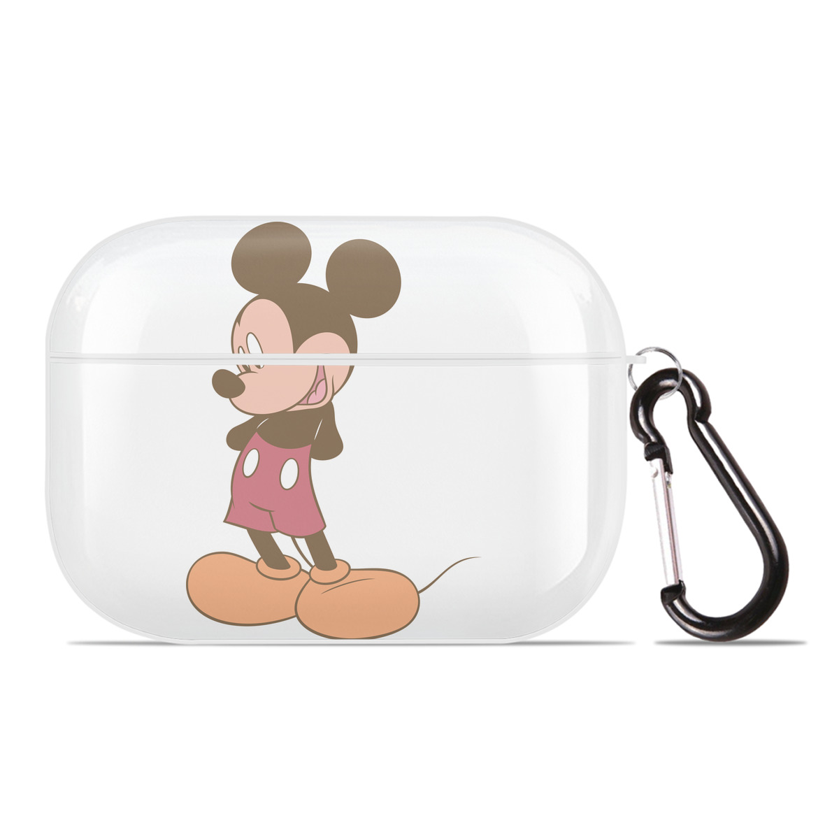 （画像用） ミッキーマウス Mickey Mouse 【AirPods Pro用】ハードシェル保護ケース 耐衝撃・防指紋・カラビナ付き商品仕様