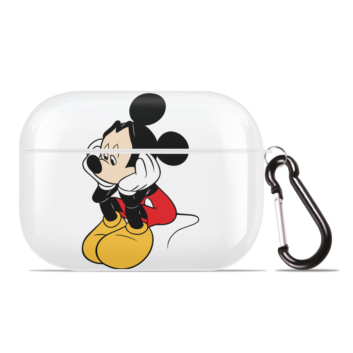 （画像用） ミッキーマウス Mickey Mouse 【AirPods Pro用】ハードシェル保護ケース 耐衝撃・防指紋・カラビナ付き商品仕様