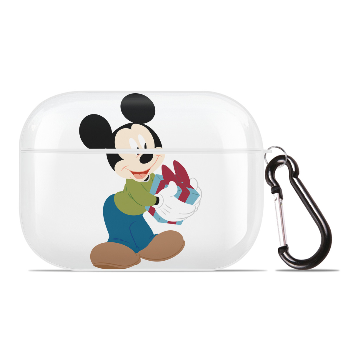 （画像用） ミッキーマウス Mickey Mouse 【AirPods Pro用】ハードシェル保護ケース 耐衝撃・防指紋・カラビナ付き商品仕様