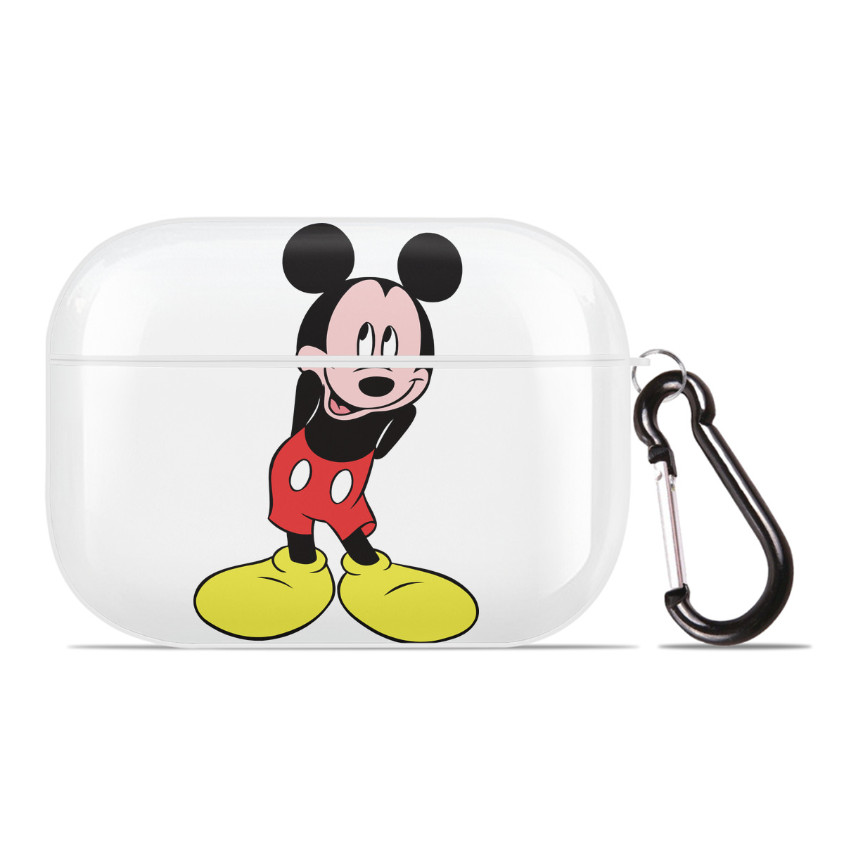 （画像用） ミッキーマウス Mickey Mouse 【AirPods Pro用】ハードシェル保護ケース 耐衝撃・防指紋・カラビナ付き商品仕様