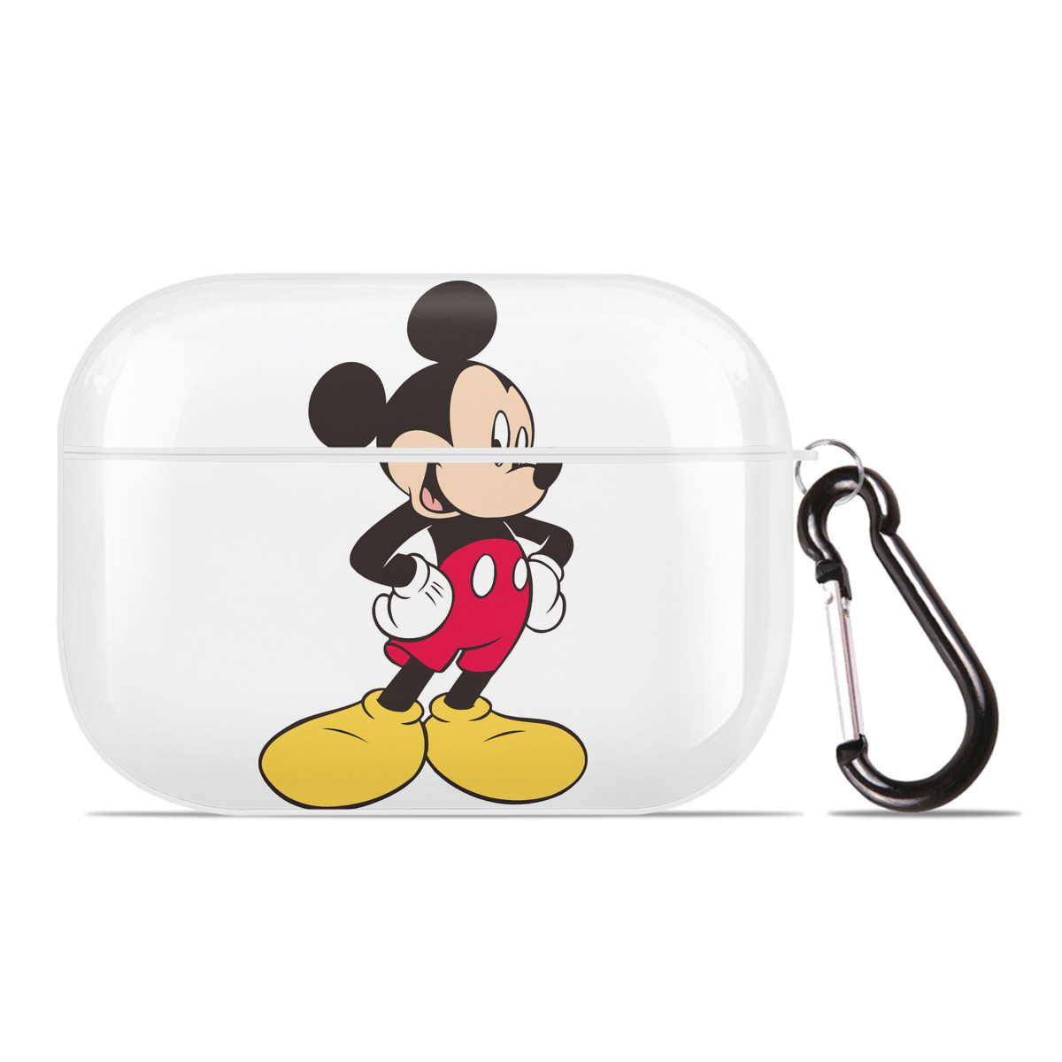 （画像用） ミッキーマウス Mickey Mouse 【AirPods Pro用】ハードシェル保護ケース 耐衝撃・防指紋・カラビナ付き商品仕様