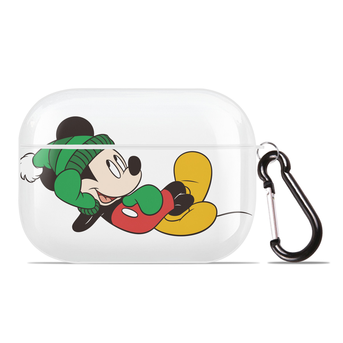（画像用） ミッキーマウス Mickey Mouse 【AirPods Pro用】ハードシェル保護ケース 耐衝撃・防指紋・カラビナ付き商品仕様