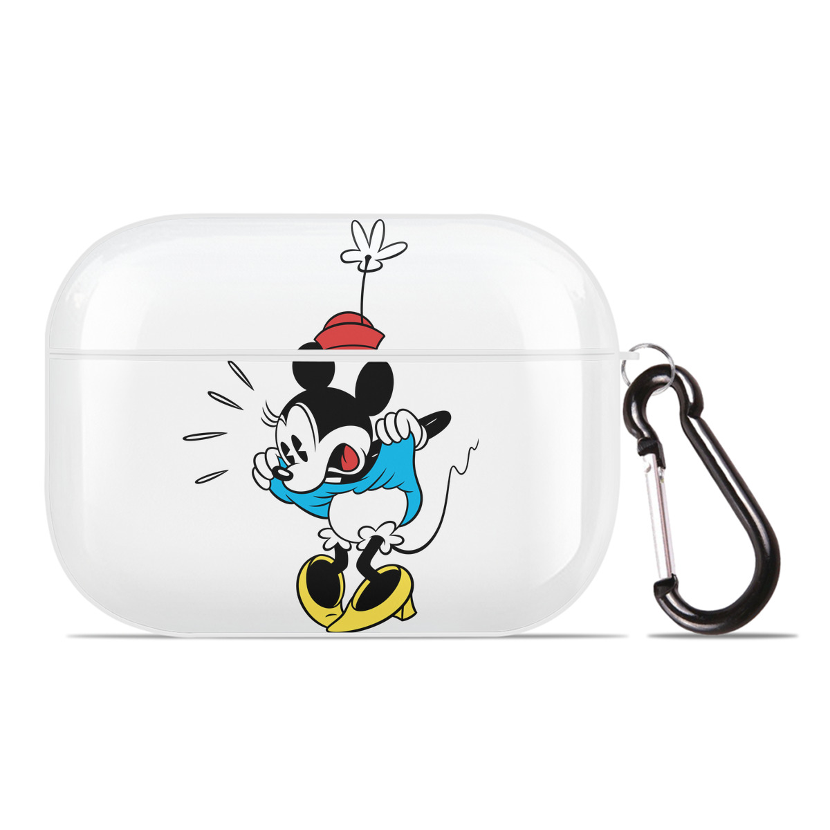 （画像用） ミッキーマウス Mickey Mouse 【AirPods Pro用】ハードシェル保護ケース 耐衝撃・防指紋・カラビナ付き商品仕様