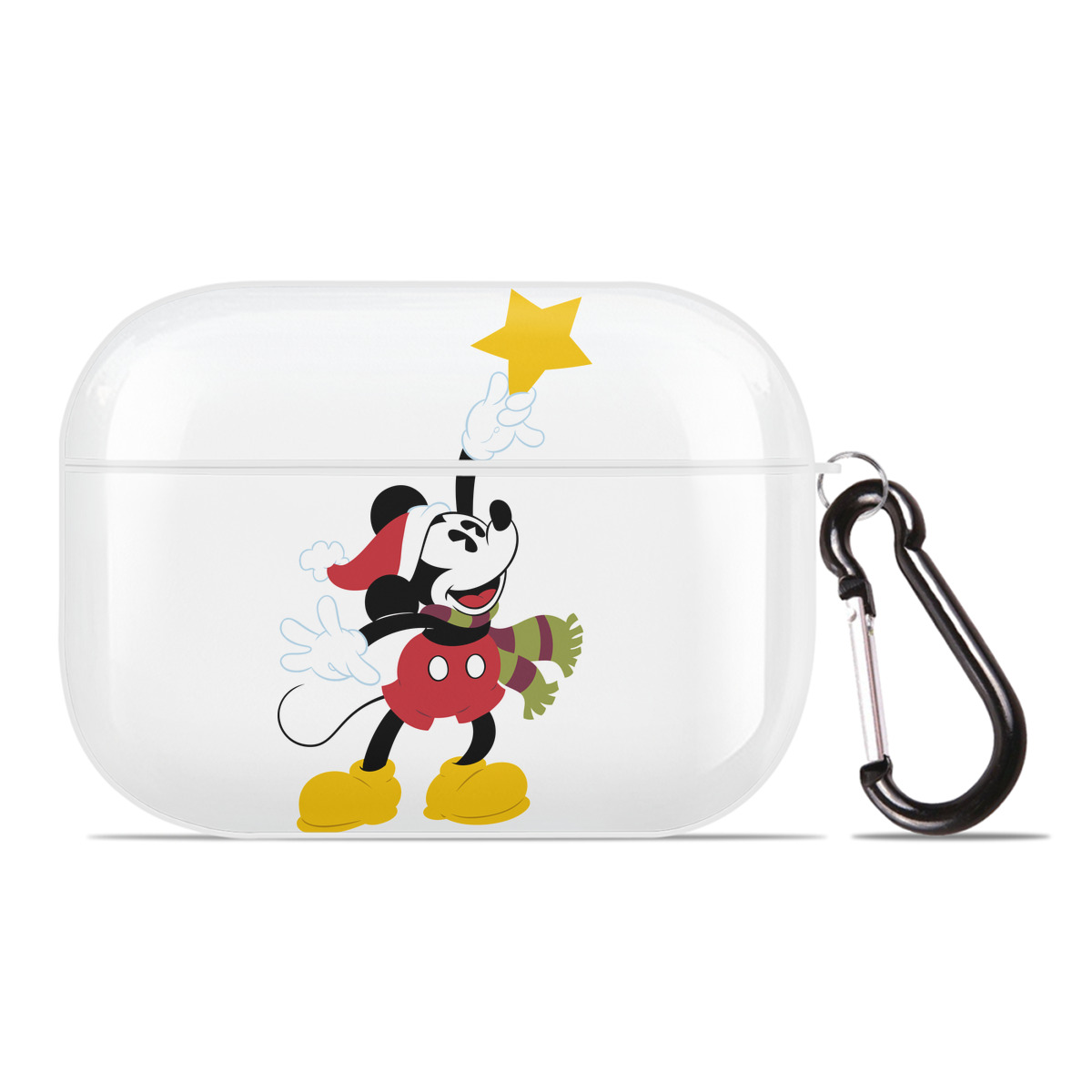 （画像用） ミッキーマウス Mickey Mouse 【AirPods Pro用】ハードシェル保護ケース 耐衝撃・防指紋・カラビナ付き商品仕様