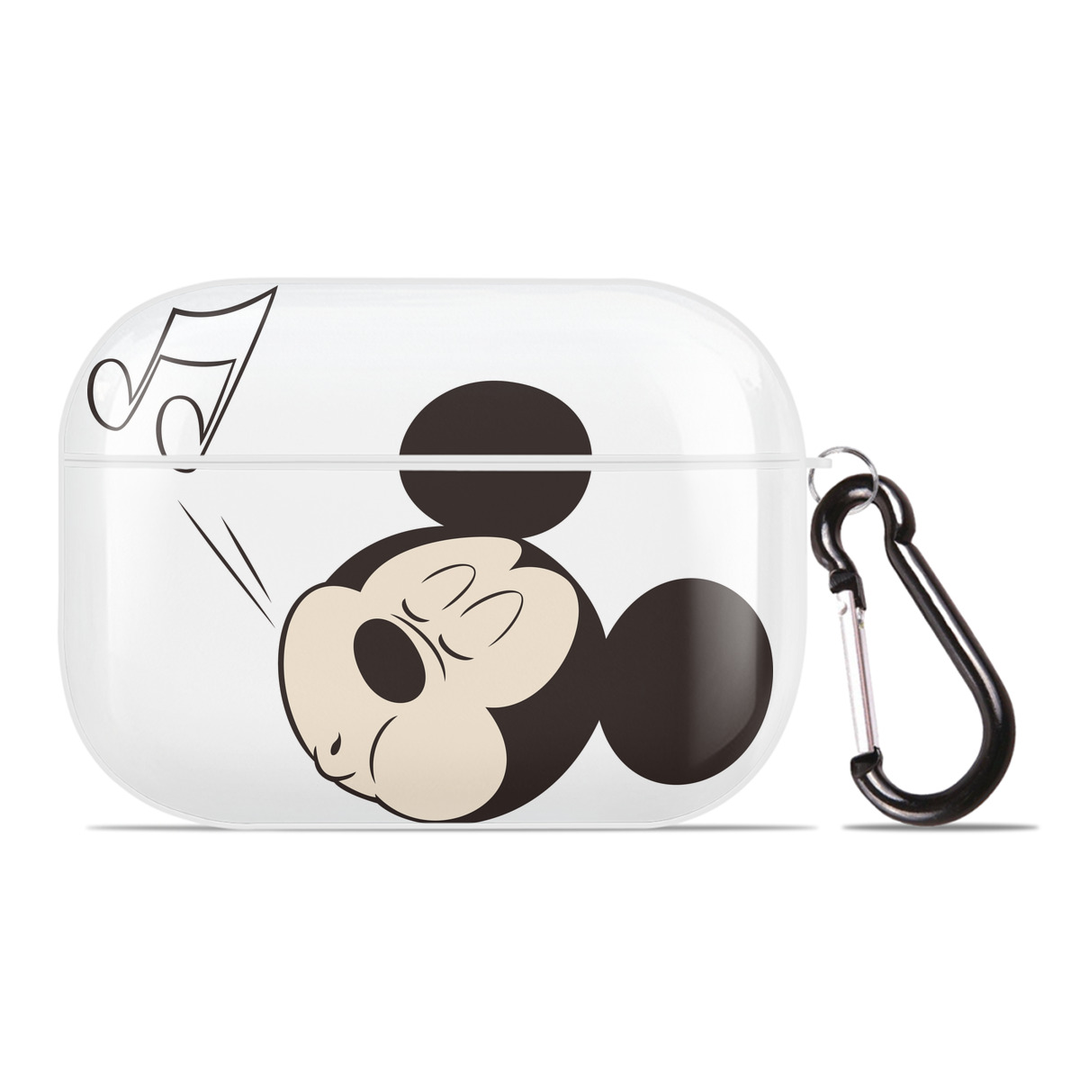 （画像用） ミッキーマウス Mickey Mouse 【AirPods Pro用】ハードシェル保護ケース 耐衝撃・防指紋・カラビナ付き商品仕様