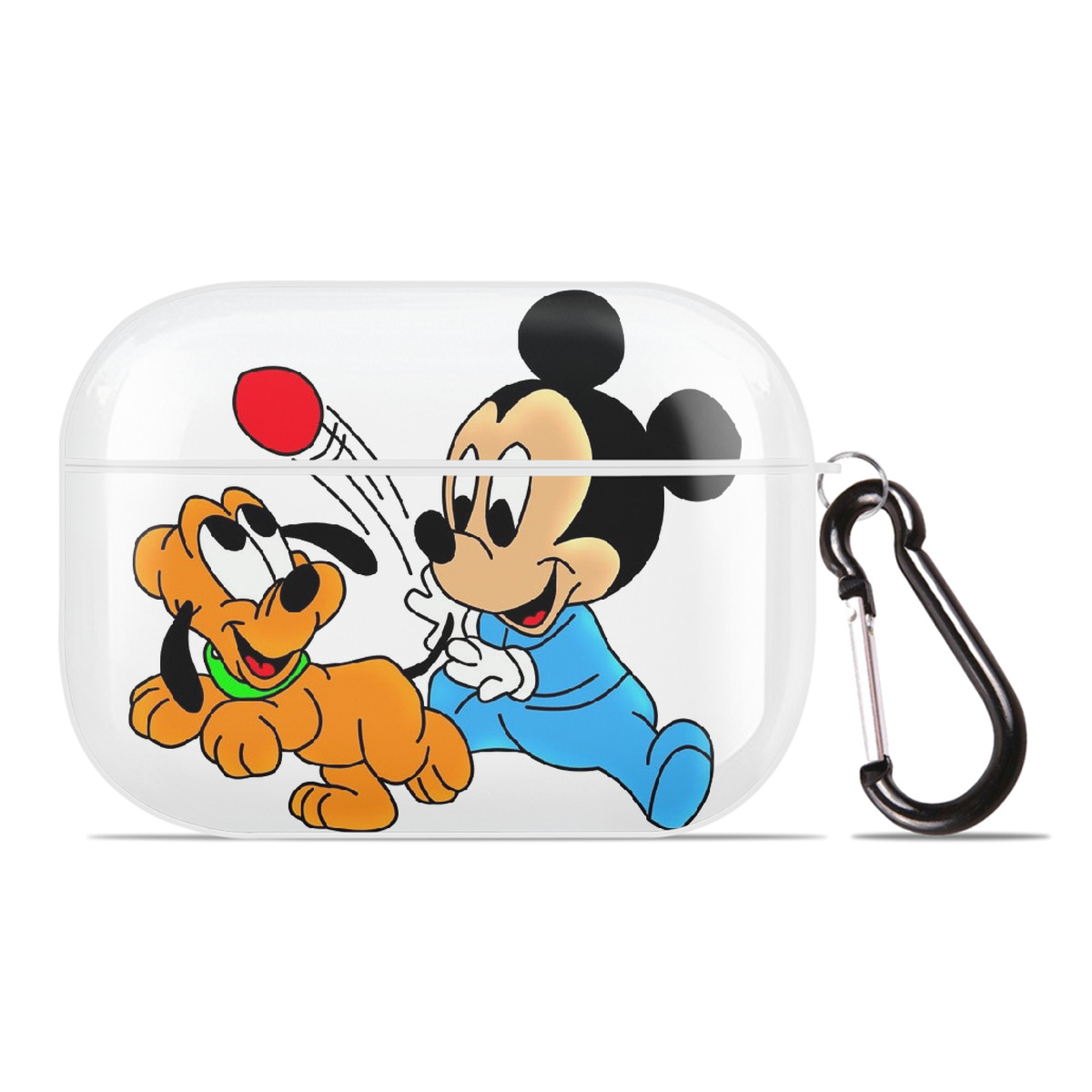 （画像用） ミッキーマウス Mickey Mouse 【AirPods Pro用】ハードシェル保護ケース 耐衝撃・防指紋・カラビナ付き商品仕様